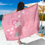 Australia Breast Cancer Awareness Sarong Galah Faith Hope Love Pink Month - Aussie Hoodie