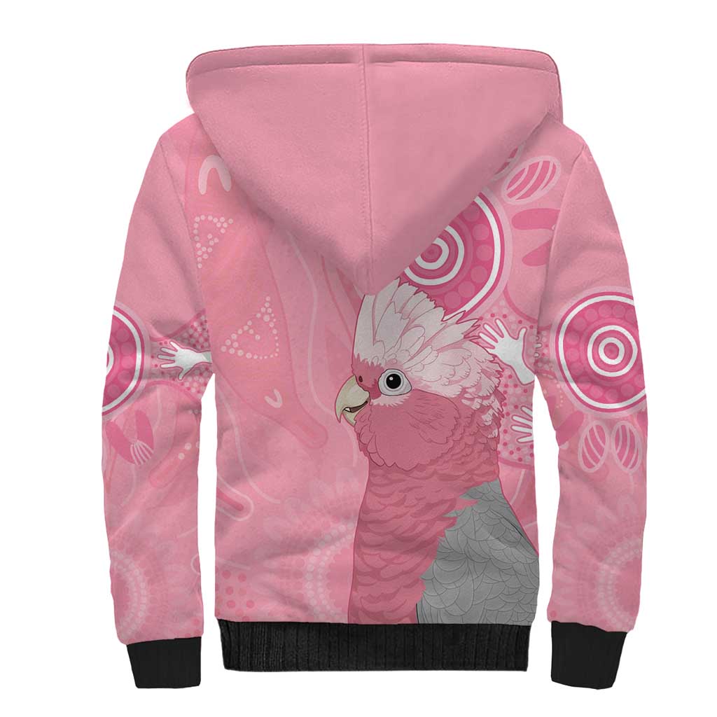 Australia Breast Cancer Awareness Sherpa Hoodie Galah Faith Hope Love Pink Month - Aussie Hoodie