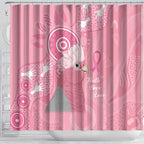 Australia Breast Cancer Awareness Shower Curtain Galah Faith Hope Love Pink Month - Aussie Hoodie
