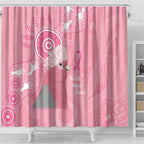 Australia Breast Cancer Awareness Shower Curtain Galah Faith Hope Love Pink Month - Aussie Hoodie