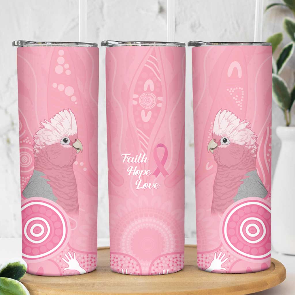Australia Breast Cancer Awareness Skinny Tumbler Galah Faith Hope Love Pink Month - Aussie Hoodie