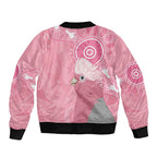 Australia Breast Cancer Awareness Sleeve Zip Bomber Jacket Galah Faith Hope Love Pink Month - Aussie Hoodie