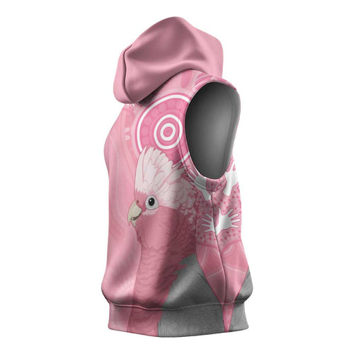 Australia Breast Cancer Awareness Sleeveless Hoodie Galah Faith Hope Love Pink Month - Aussie Hoodie