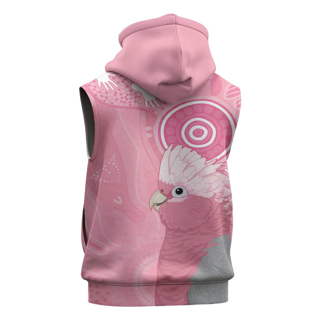 Australia Breast Cancer Awareness Sleeveless Zip Hoodie Galah Faith Hope Love Pink Month LT14