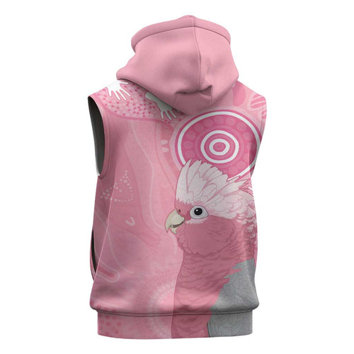 Australia Breast Cancer Awareness Sleeveless Zip Hoodie Galah Faith Hope Love Pink Month LT14