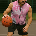 Australia Breast Cancer Awareness Sleeveless Zip Hoodie Galah Faith Hope Love Pink Month LT14