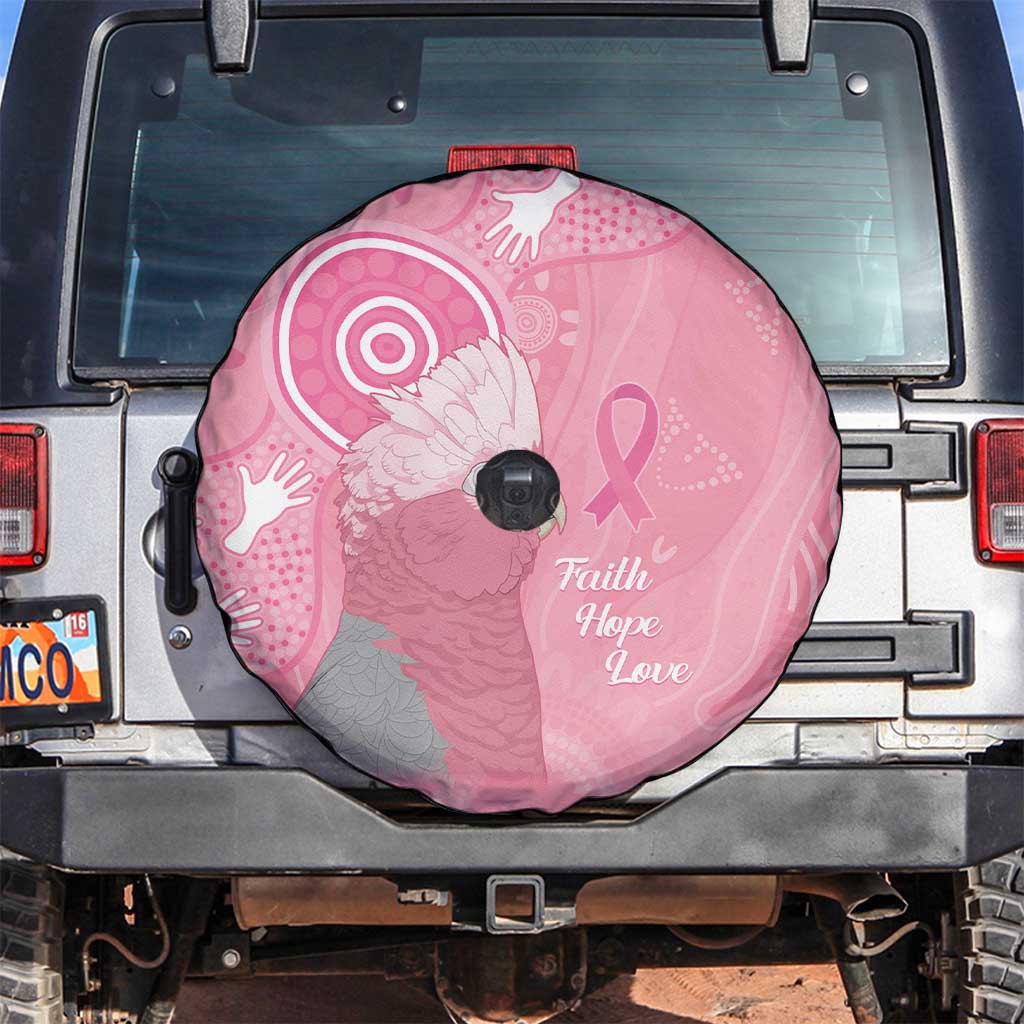 Australia Breast Cancer Awareness Spare Tire Cover Galah Faith Hope Love Pink Month - Aussie Hoodie