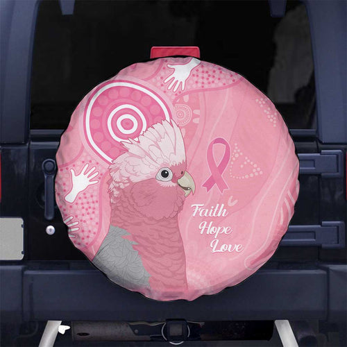 Australia Breast Cancer Awareness Spare Tire Cover Galah Faith Hope Love Pink Month - Aussie Hoodie