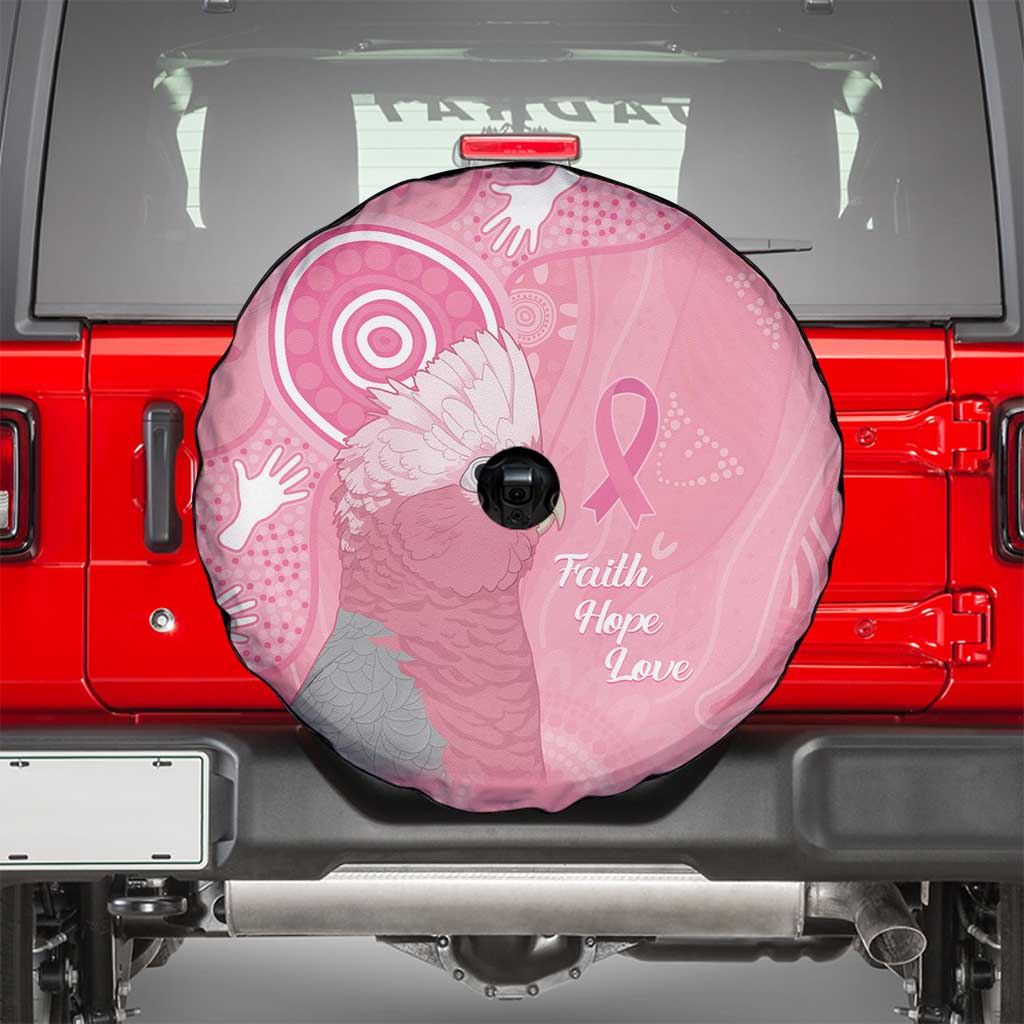Australia Breast Cancer Awareness Spare Tire Cover Galah Faith Hope Love Pink Month - Aussie Hoodie