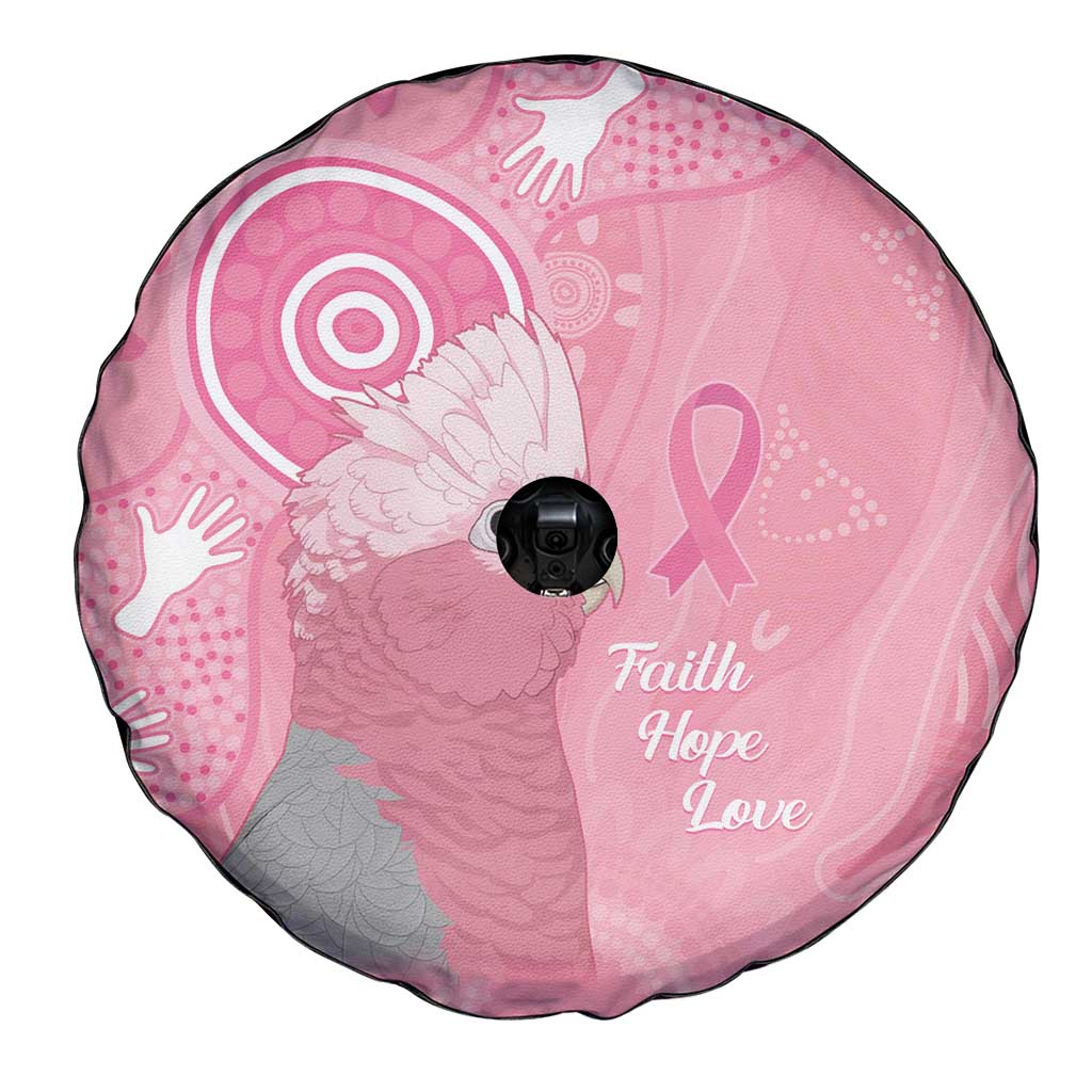 Australia Breast Cancer Awareness Spare Tire Cover Galah Faith Hope Love Pink Month - Aussie Hoodie