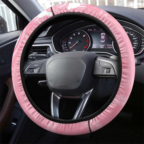 Australia Breast Cancer Awareness Steering Wheel Cover Galah Faith Hope Love Pink Month - Aussie Hoodie