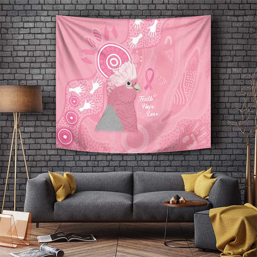 Australia Breast Cancer Awareness Tapestry Galah Faith Hope Love Pink Month - Aussie Hoodie