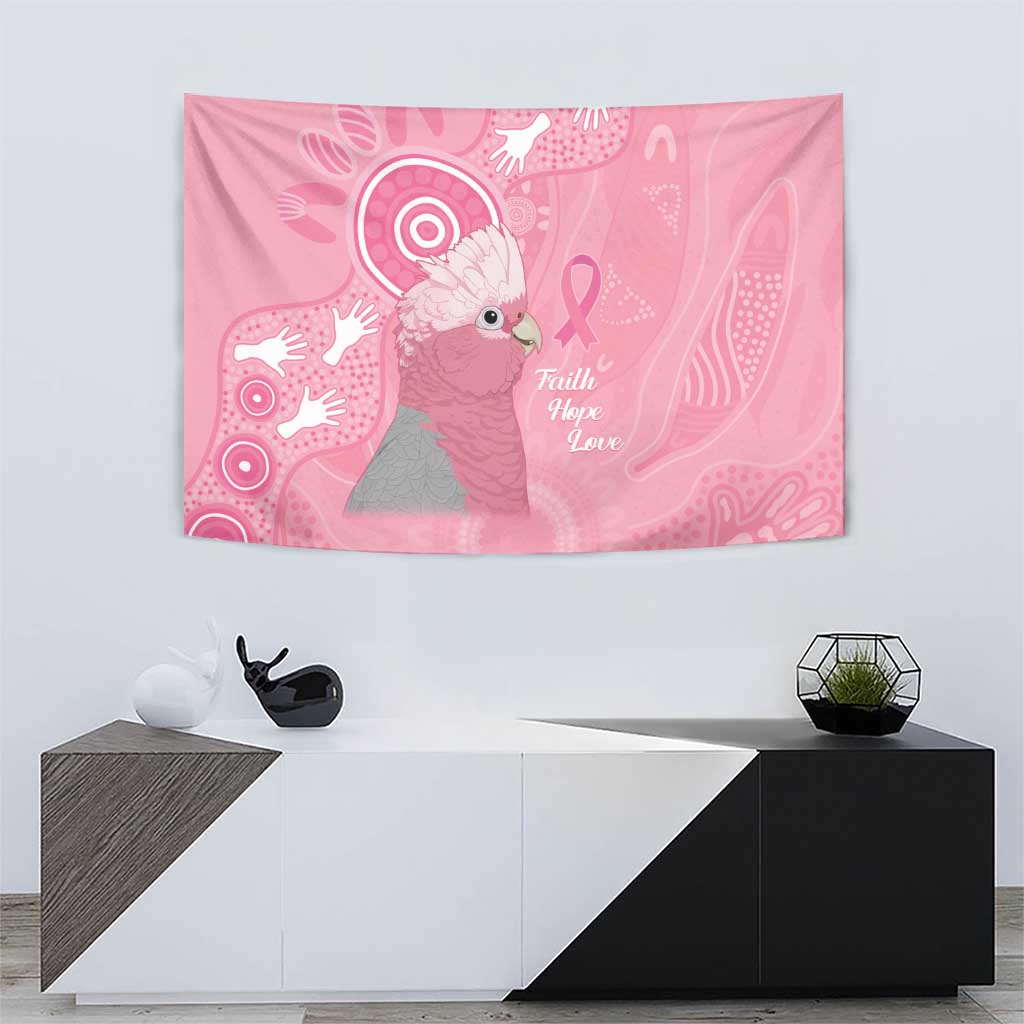 Australia Breast Cancer Awareness Tapestry Galah Faith Hope Love Pink Month - Aussie Hoodie
