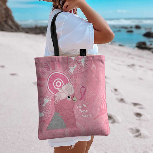 Australia Breast Cancer Awareness Tote Bag Galah Faith Hope Love Pink Month - Aussie Hoodie