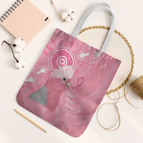 Australia Breast Cancer Awareness Tote Bag Galah Faith Hope Love Pink Month - Aussie Hoodie