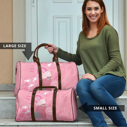 Australia Breast Cancer Awareness Travel Bag Galah Faith Hope Love Pink Month - Aussie Hoodie