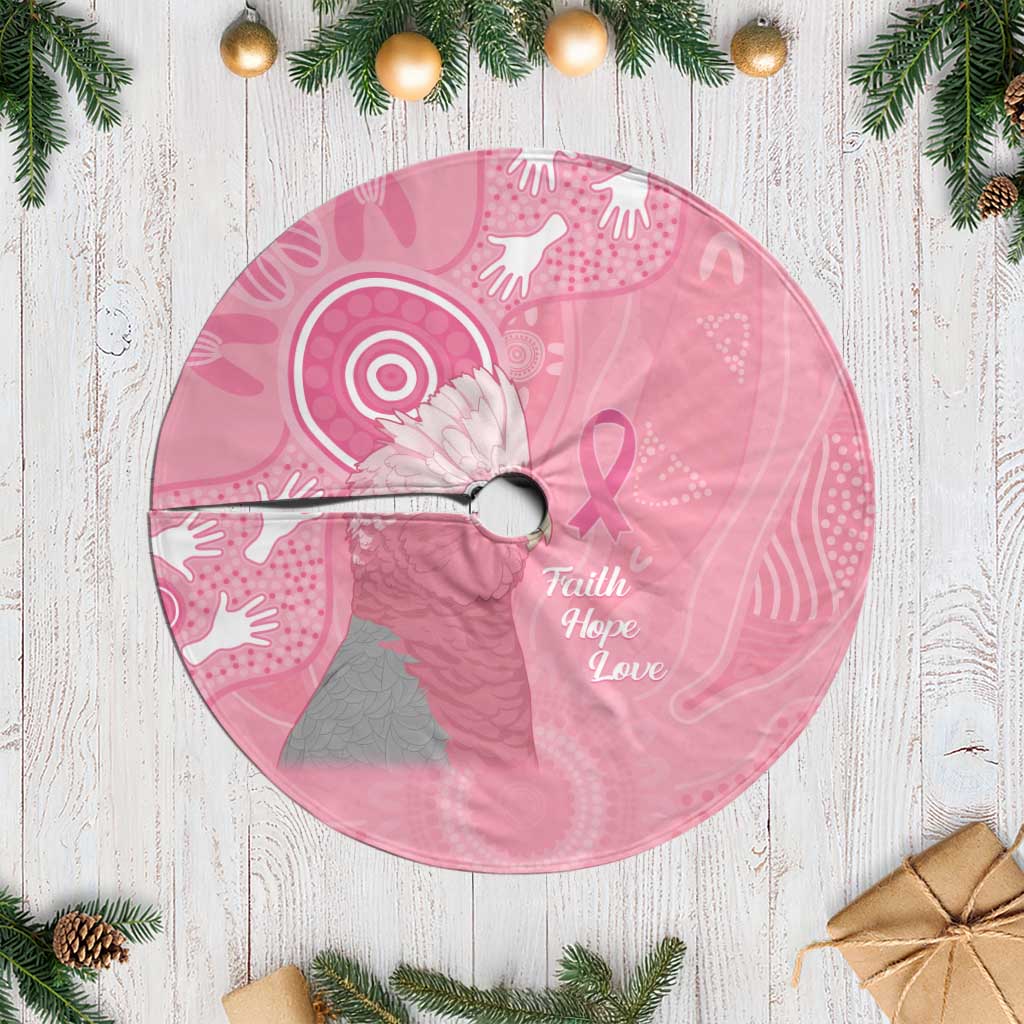 Australia Breast Cancer Awareness Tree Skirt Galah Faith Hope Love Pink Month - Aussie Hoodie