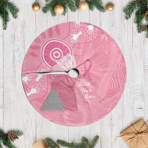 Australia Breast Cancer Awareness Tree Skirt Galah Faith Hope Love Pink Month - Aussie Hoodie