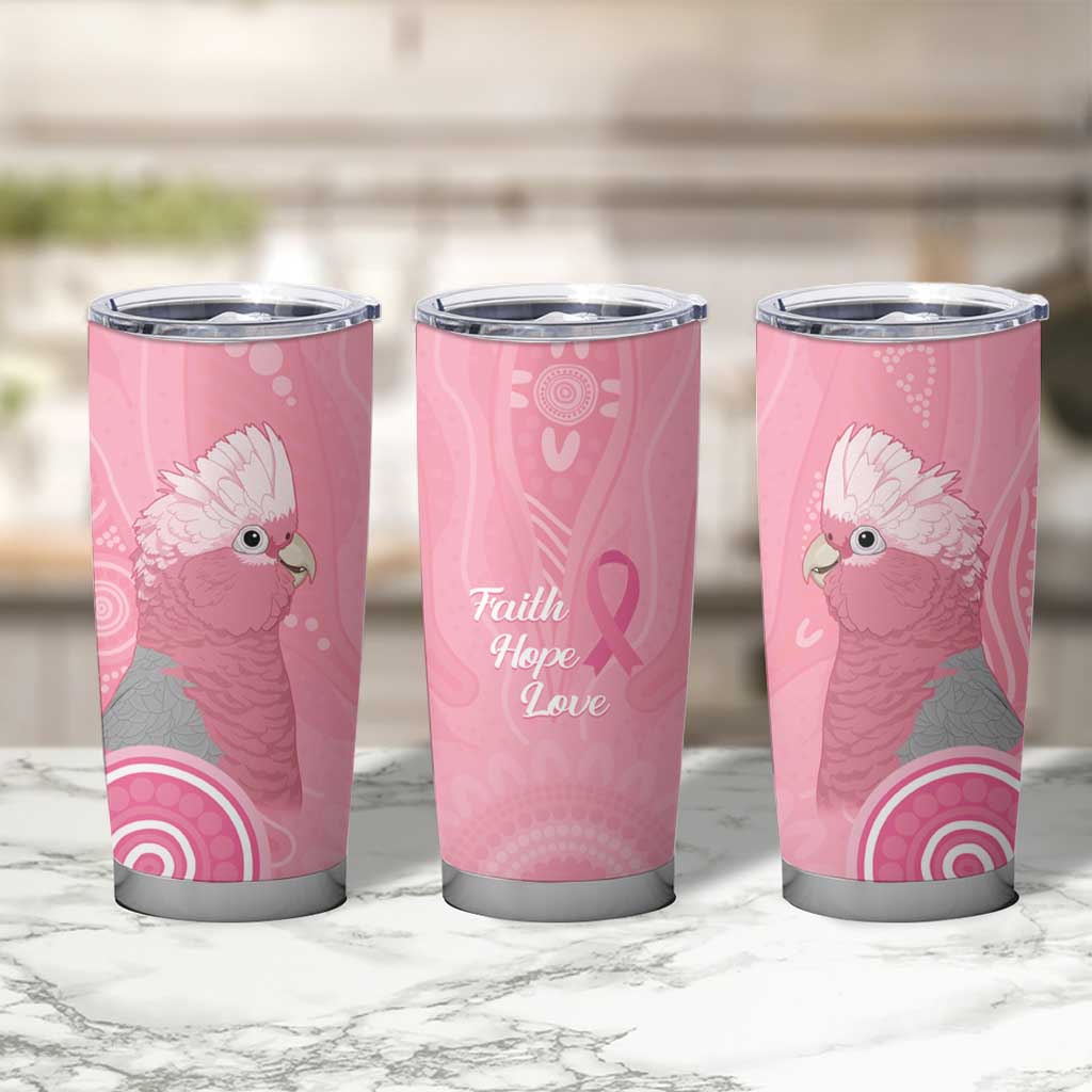 Australia Breast Cancer Awareness Tumbler Cup Galah Faith Hope Love Pink Month - Aussie Hoodie