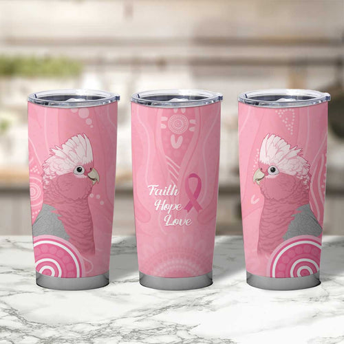Australia Breast Cancer Awareness Tumbler Cup Galah Faith Hope Love Pink Month - Aussie Hoodie