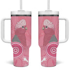 Australia Breast Cancer Awareness Tumbler With Handle Galah Faith Hope Love Pink Month - Aussie Hoodie