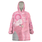 Australia Breast Cancer Awareness Wearable Blanket Hoodie Galah Faith Hope Love Pink Month - Aussie Hoodie