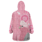 Australia Breast Cancer Awareness Wearable Blanket Hoodie Galah Faith Hope Love Pink Month - Aussie Hoodie
