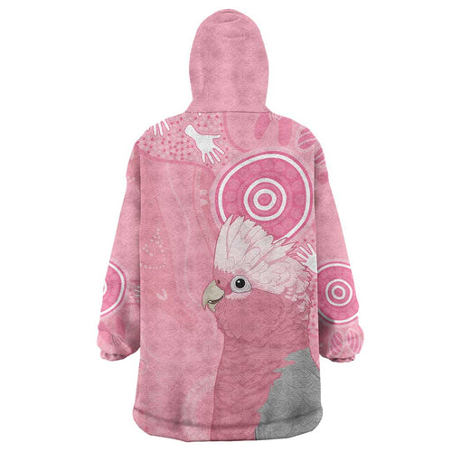 Australia Breast Cancer Awareness Wearable Blanket Hoodie Galah Faith Hope Love Pink Month - Aussie Hoodie
