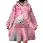 Australia Breast Cancer Awareness Wearable Blanket Hoodie Galah Faith Hope Love Pink Month - Aussie Hoodie