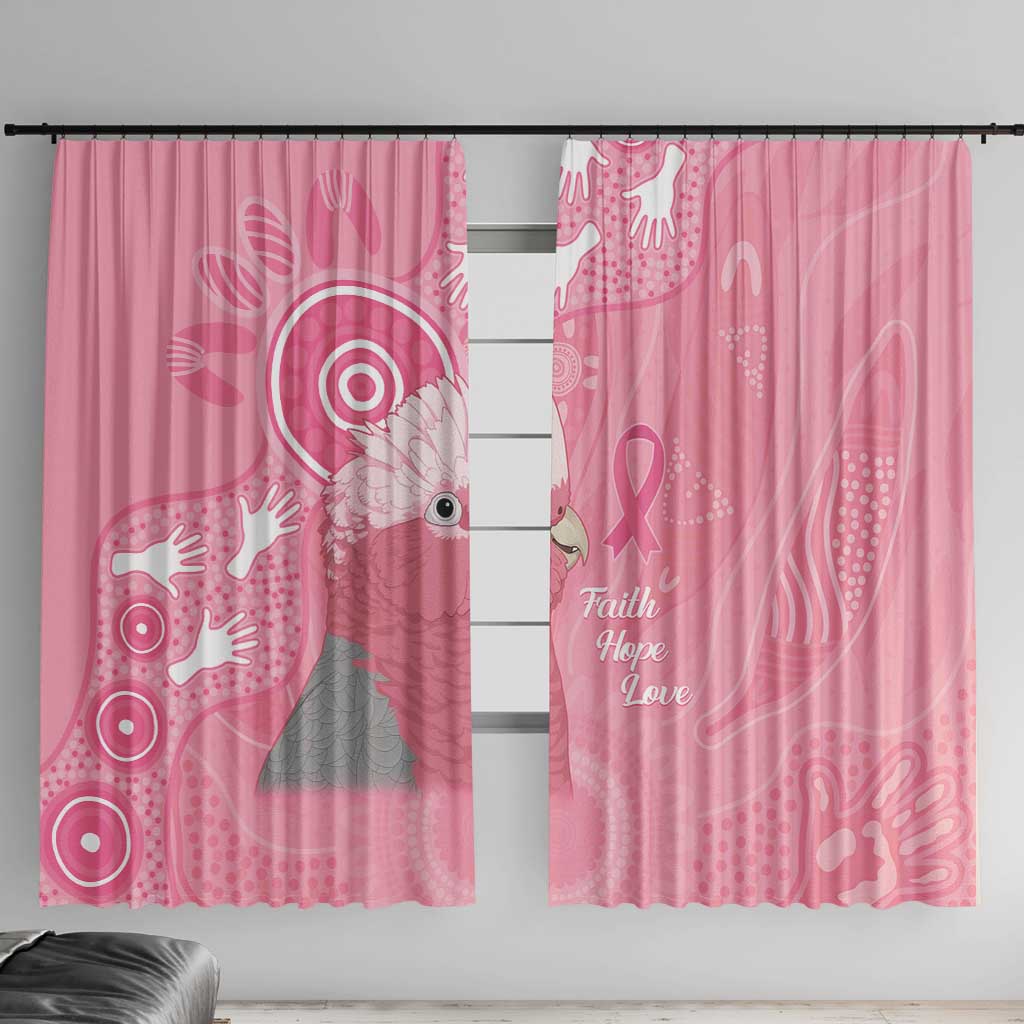 Australia Breast Cancer Awareness Window Curtain Galah Faith Hope Love Pink Month - Aussie Hoodie