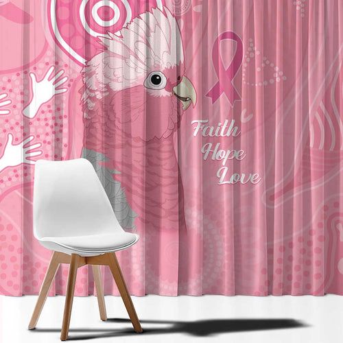 Australia Breast Cancer Awareness Window Curtain Galah Faith Hope Love Pink Month - Aussie Hoodie
