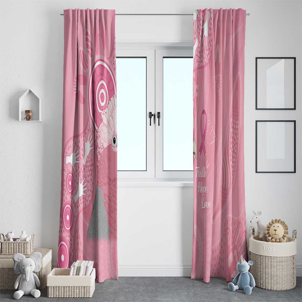 Australia Breast Cancer Awareness Window Curtain Galah Faith Hope Love Pink Month - Aussie Hoodie