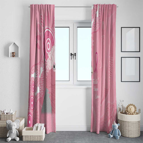 Australia Breast Cancer Awareness Window Curtain Galah Faith Hope Love Pink Month - Aussie Hoodie