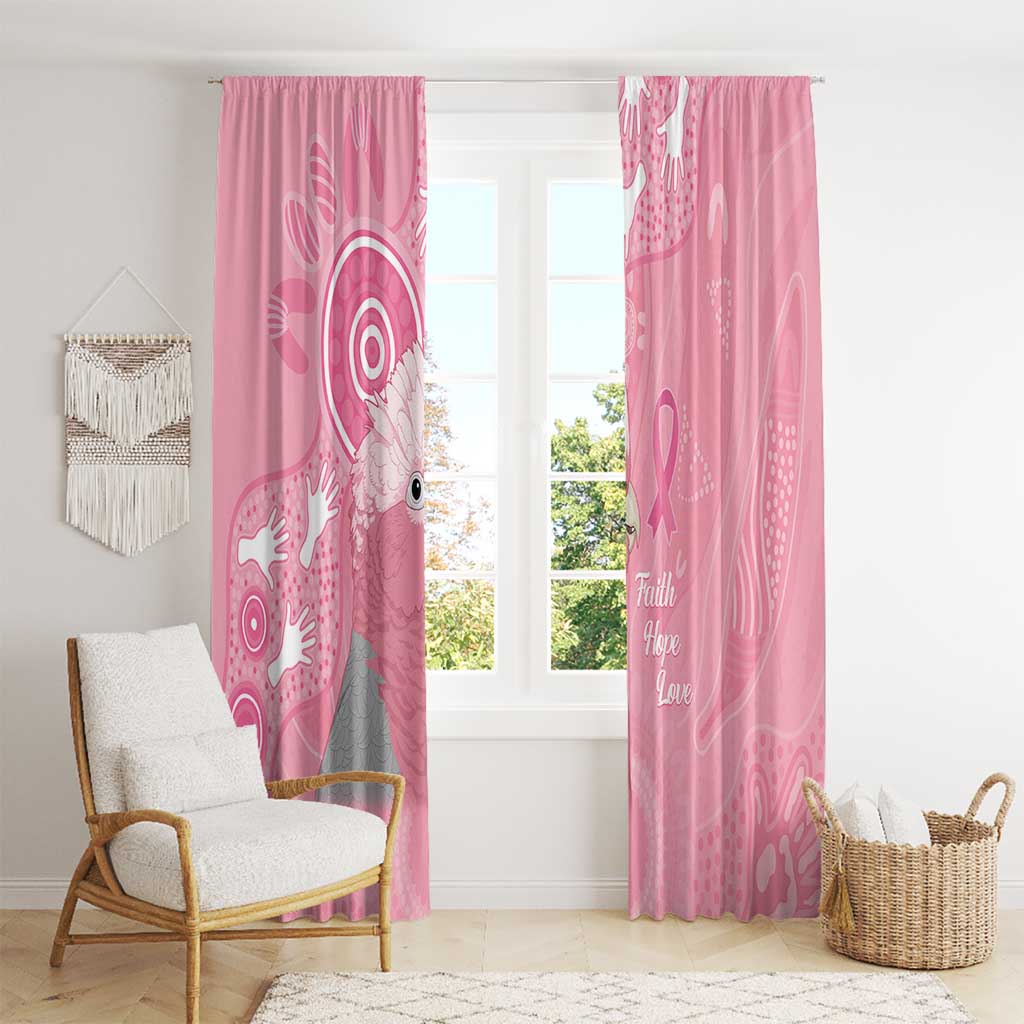Australia Breast Cancer Awareness Window Curtain Galah Faith Hope Love Pink Month - Aussie Hoodie
