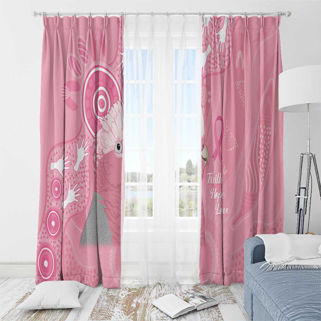 Australia Breast Cancer Awareness Window Curtain Galah Faith Hope Love Pink Month - Aussie Hoodie
