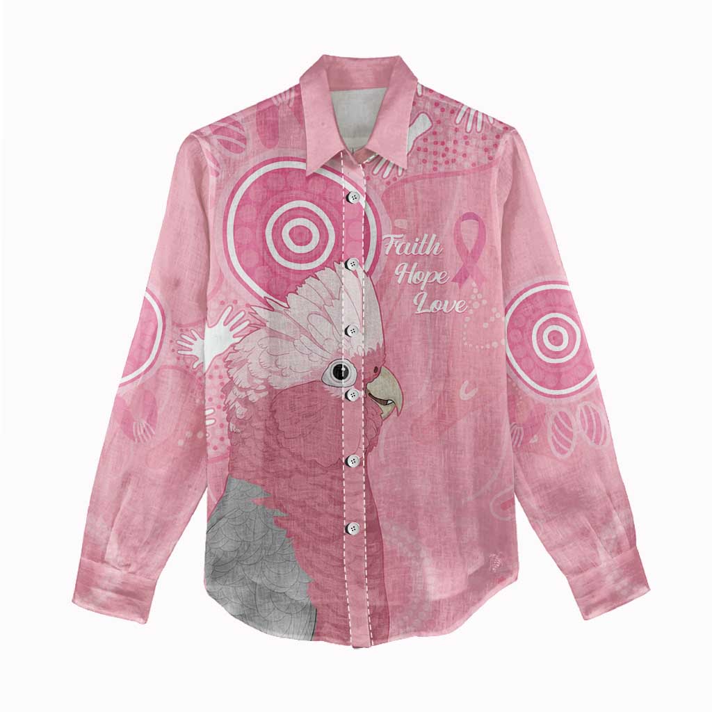 Australia Breast Cancer Awareness Women Casual Shirt Galah Faith Hope Love Pink Month - Aussie Hoodie