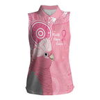 Australia Breast Cancer Awareness Women Sleeveless Polo Shirt Galah Faith Hope Love Pink Month - Aussie Hoodie