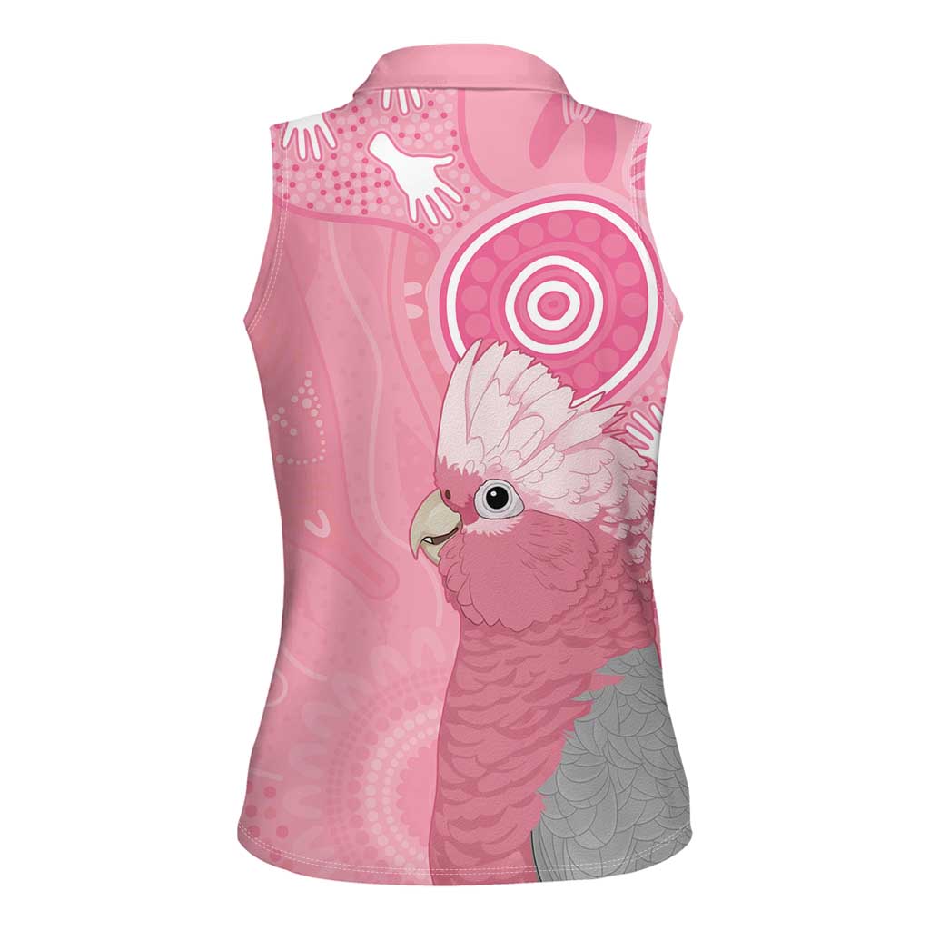 Australia Breast Cancer Awareness Women Sleeveless Polo Shirt Galah Faith Hope Love Pink Month - Aussie Hoodie
