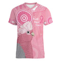 Australia Breast Cancer Awareness Women V-Neck T-Shirt Galah Faith Hope Love Pink Month - Aussie Hoodie