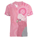 Australia Breast Cancer Awareness Women V-Neck T-Shirt Galah Faith Hope Love Pink Month - Aussie Hoodie