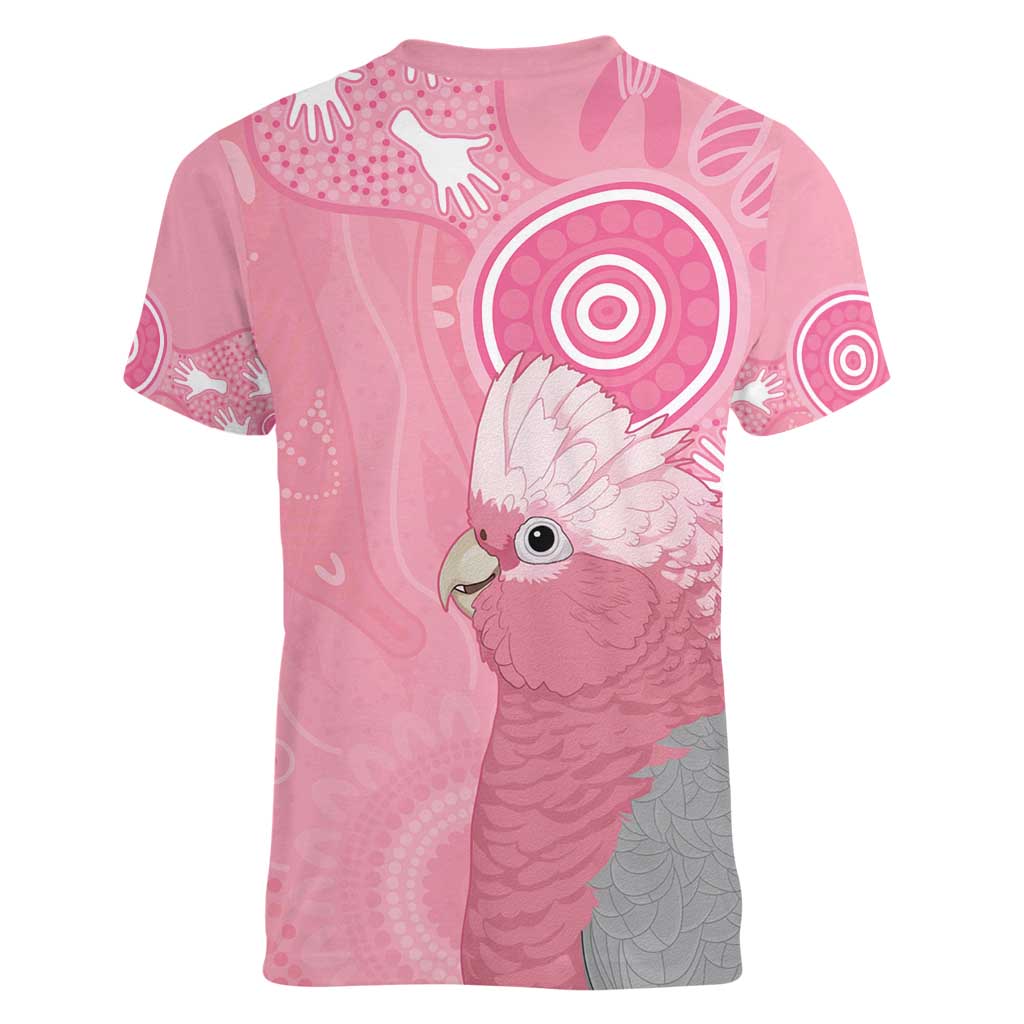 Australia Breast Cancer Awareness Women V-Neck T-Shirt Galah Faith Hope Love Pink Month - Aussie Hoodie
