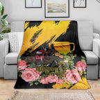 Personalised Australia Melbourne Cup Day Blanket Horse Racing Trophy With Roses LT14