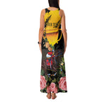 Personalised Australia Melbourne Cup Day Family Matching Tank Maxi Dress and Hawaiian Shirt Horse Racing Trophy With Roses LT14