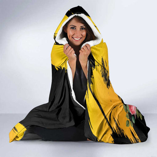 Personalised Australia Melbourne Cup Day Hooded Blanket Horse Racing Trophy With Roses LT14