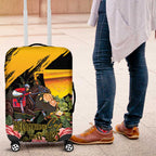 Personalised Australia Melbourne Cup Day Luggage Cover Horse Racing Trophy With Roses LT14
