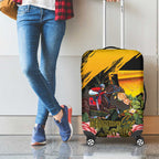 Personalised Australia Melbourne Cup Day Luggage Cover Horse Racing Trophy With Roses LT14