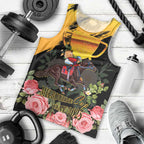Personalised Australia Melbourne Cup Day Men Tank Top Horse Racing Trophy With Roses LT14
