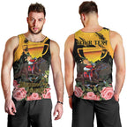 Personalised Australia Melbourne Cup Day Men Tank Top Horse Racing Trophy With Roses LT14