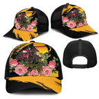 Australia Melbourne Cup Day Mesh Trucker Cap Horse Racing Trophy With Roses - Aussie Hoodie