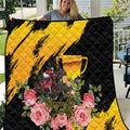 Personalised Australia Melbourne Cup Day Quilt Horse Racing Trophy With Roses LT14